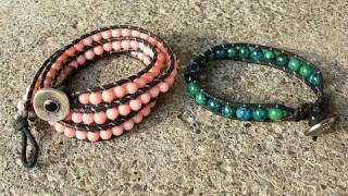 DIY Beaded Wrap Bracelet [upl. by Ayekahs]