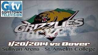 Goffstown Grizzlies Hockey vs Dover  January 20th 2014 [upl. by Ellives31]