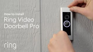 How to Install Ring Video Doorbell Pro  DiY Installation [upl. by Deacon605]