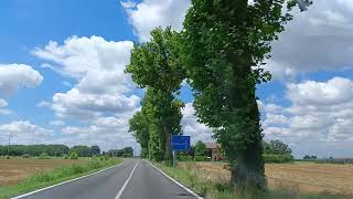 Driving sunny Poggio Renatico II Ferrara EmiliaRomagna Italy 040724 driving sunny sky [upl. by Weikert]