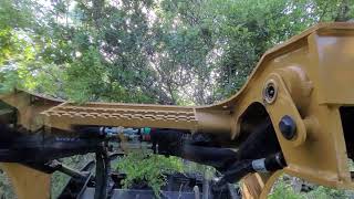 Skidsteer grubbing Mesquite and Huisache in S Texas at the Samstag Haus Farm Bee County Texas [upl. by Burnley811]