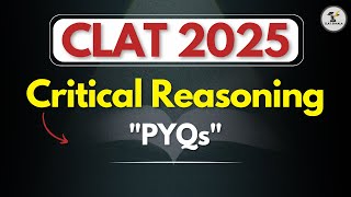 CLAT 2025 CLAT2023 Part1Previous year questions  Logical reasoning  CLAT 2026 [upl. by Persian]