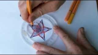 How to Draw a Spirograph 5pointed Star [upl. by Eissahc]