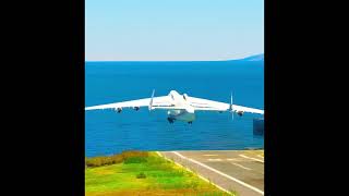 Dangerous Antonov take off from short runway [upl. by Therron]