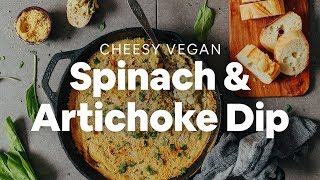 Spinach Artichoke Dip  Minimalist Baker Recipes [upl. by Yleak]