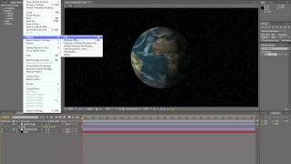 CS5 After Effects Rotating Earth with Orbiting Moon Tutorial [upl. by Jessalin]