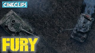 Skirmish With A Tiger Tank  Fury  CineStream  With Captions [upl. by Eliades65]