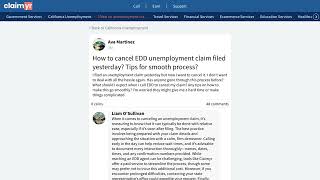 How to Cancel California EDD Unemployment Claim Step by Step Guide [upl. by Ado339]