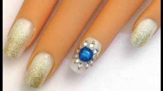 Royal Wedding Ring  Nail Art Tutorial [upl. by Lemra]