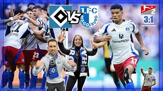 31 HSV mit TRAUMHALBZEIT zum Sieg in Unterzahl 🔥 MAGDEBURGER SERIE ENDET❕Stadionvlog HSV VS 1 FCM [upl. by Calore]