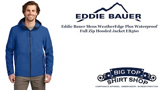 Eddie Bauer Mens WeatherEdge Plus Waterproof Full Zip Hooded Jacket EB560 [upl. by Yrahk]