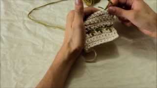 How to Crochet Spike Stitch and Crow Foot Stitch [upl. by Panta]