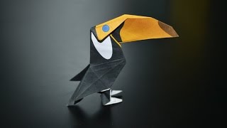 Origami Toucan  Instructions in English BR [upl. by Eneryt]