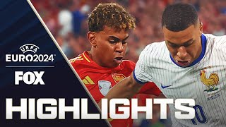 Spain vs France Highlights  UEFA Euro 2024  Semifinals [upl. by Hatokad508]