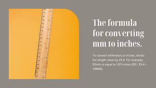 mm to Inches conversion millimeters to inch calculator  How to Convert Millimeters to Inches [upl. by Till]