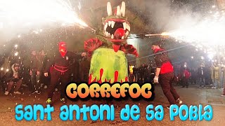 BARCELONA Sant Antoni de Sa Pobla  CORREFOC 2712024 4K Spain [upl. by Graaf]