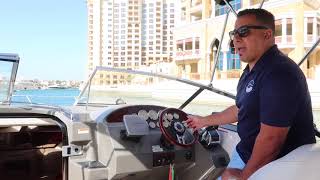 How to operate and park a quotDual Inboard Enginequot boat [upl. by Yrreg]