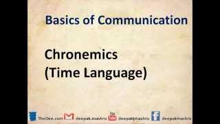 Cronemics  Time Language [upl. by Tor]