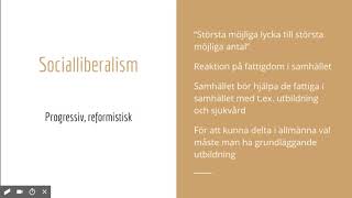 Politiska ideologier  Liberalism [upl. by Lenard]