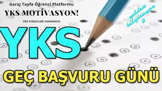 YKS GEÇ BAŞVURU ne zaman yapılacak  2022 YKS GEÇ BAŞVURU ücreti ne kadar son gün hangi tarih YKS [upl. by Noillimaxam]