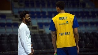 Zalgiris arrives to Mytishchi Arena [upl. by Crescin]