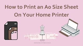 PRINTING AN A0 SHEET ON YOUR HOME PRINTER  POSTER MODE [upl. by Folberth]