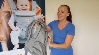 Ergobaby Omni 360 Buttons quotGrey to Face Awayquot [upl. by Assenyl]