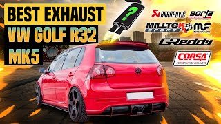 VW Golf R32 Exhaust Sound MK5 🔥 ModifiedReviewAccelerationModsUpgradeBorlaMagnaflowScorpion [upl. by Yager568]