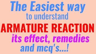 Armature reaction in dc machinelec 05 method to reduce armature reaction [upl. by Ecaj]