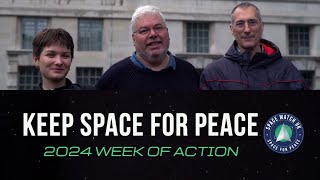 UK Activists Rally Against the Militarization of Space – Keep Space for Peace Week 2024 [upl. by Ahsahs295]