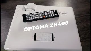 REVIEW Optoma ZH406 1080p Laser Projector [upl. by Esinev]