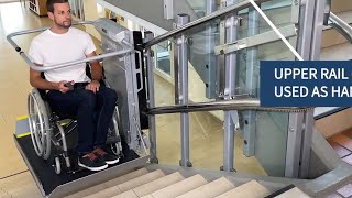 ลิฟท์บันไดสำหรับวีลแชร์รุ่น Delta Stratos Omega พากย์ไทย  ModernStairlifts [upl. by Egin746]