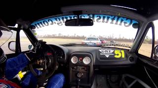 NOLA Motorsports Park – SCCA Majors – Spec Miata – 292014 [upl. by Naihtniroc]