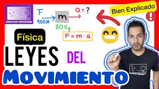 ✅​Las LEYES de MOVIMIENTO de NEWTON  𝘽𝙞𝙚𝙣 𝙀𝙭𝙥𝙡𝙞𝙘𝙖𝙙𝙖𝙨 😎​🫵​💯  Física [upl. by Bing]