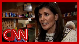 Nikki Haley reacts to Ron DeSantis suspending his campaign [upl. by Sivle]