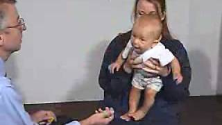 PediatricNeuro Exam 6 month Postural Reflexes [upl. by Barabas545]