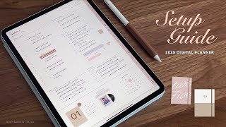 2025 Digital Planner Setup Guide 🤎  iPad amp Goodnotes 6 [upl. by Meier]