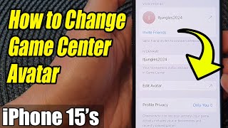 iPhone 1515 Pro Max How to Change Game Center Avatar [upl. by Riley]