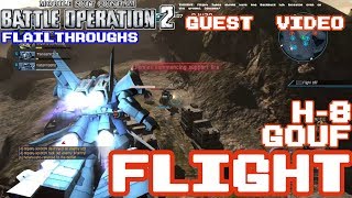 Gundam Battle Operation 2 Guest Video MS07H8 Gouf Flight Type [upl. by Ydnik]