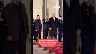 Rencontre historique entre Donald Trump Volodymyr Zelensky et Emmanuel Macron à lElysée [upl. by Bettina495]