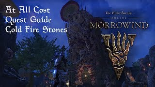 Guide At All Cost quest  Finding all Cold Fire Stones Daedric Ruins  The Elder Scrolls Online [upl. by Ahsinnod]