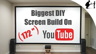 How to Make a 172 Inch Projector Screen from 2x4s [upl. by Bentley]