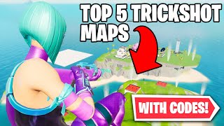 Top 5 BEST Fortnite Trickshot Maps with CODES 9 insane [upl. by Hugues784]