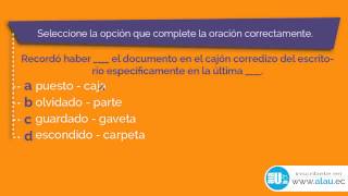 Ejercicios Resueltos 314 Precisión Semántica Examen ENES SENESCYT SNNA [upl. by Treacy]