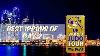 Best ippons in day 2 of Judo Grand Slam Abu Dhabi 2017 [upl. by Nanaek957]