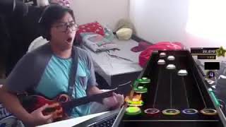 asian man plays grapefruit on guitar hero [upl. by Nahoj]