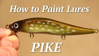 How to  Airbrush a Lure Pike lure [upl. by Auhso]