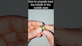 How to properly load the bobbin in the bobbin case 💫✨🌟 [upl. by Tuchman]