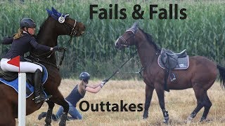 Horseriding Fails Falls amp OUTTAKES [upl. by Korella651]