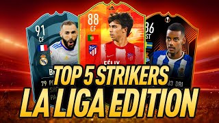 TOP 5 LA LIGA STRIKERS IN FIFA 22 The Best Striker in LA LIGA [upl. by Cerelly]